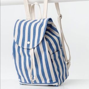 Baggu Blue Striped Bag